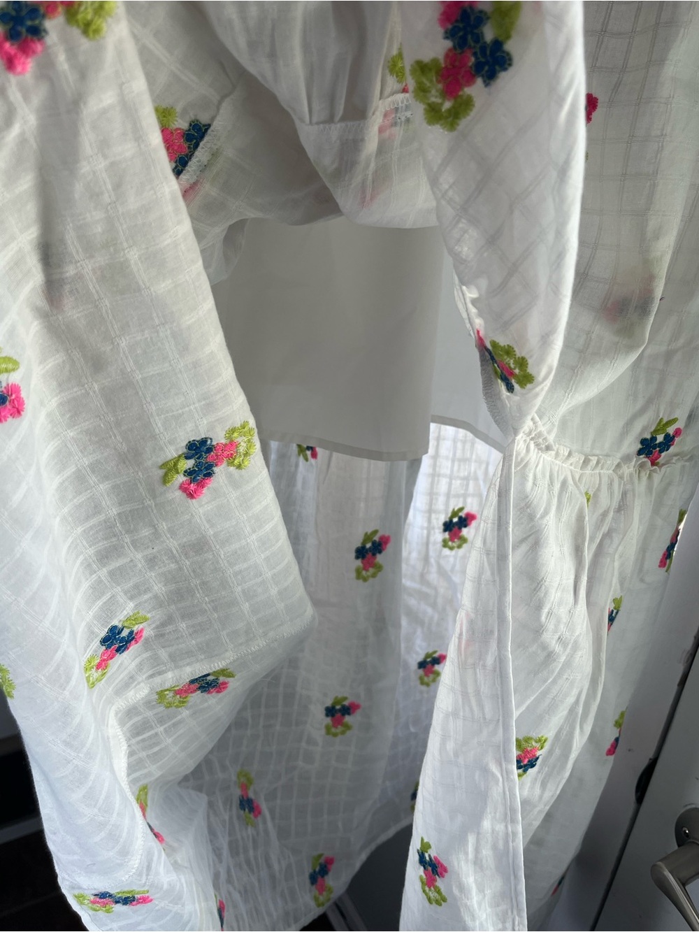 Betsey Johnson White Floral Embroidered Maxi Dress - Picture 6 of 10